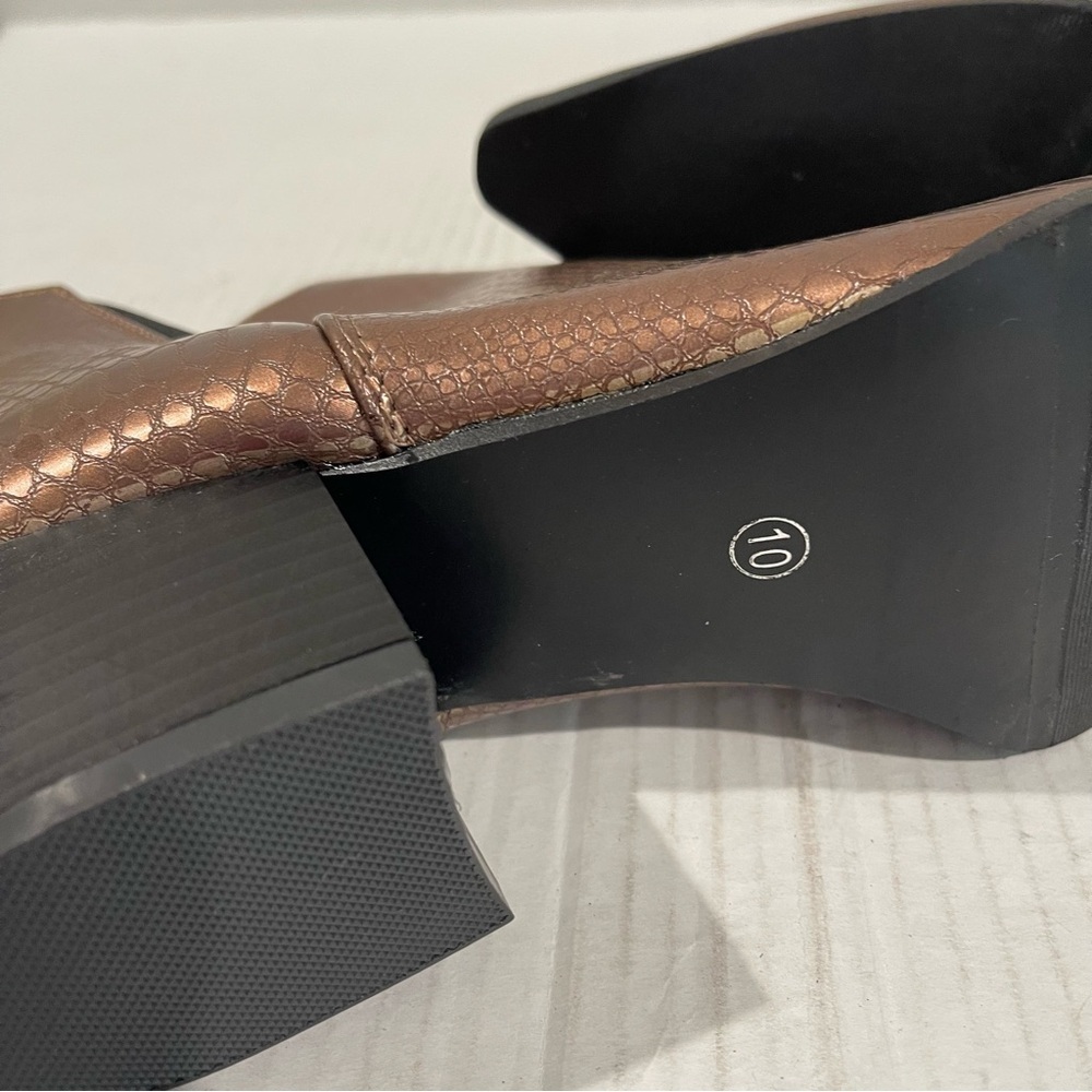 Women’s Seven7 Madison Python Pointed Brown Vegan… - image 7